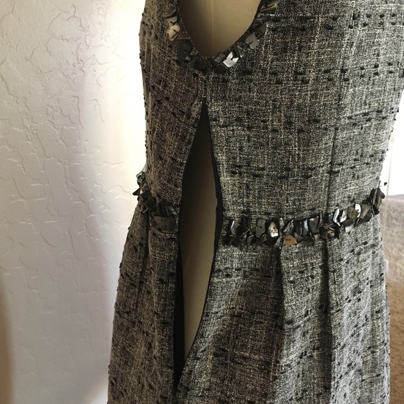 Little tweed dress with pauna glass shells 0P - Picture 5 of 8